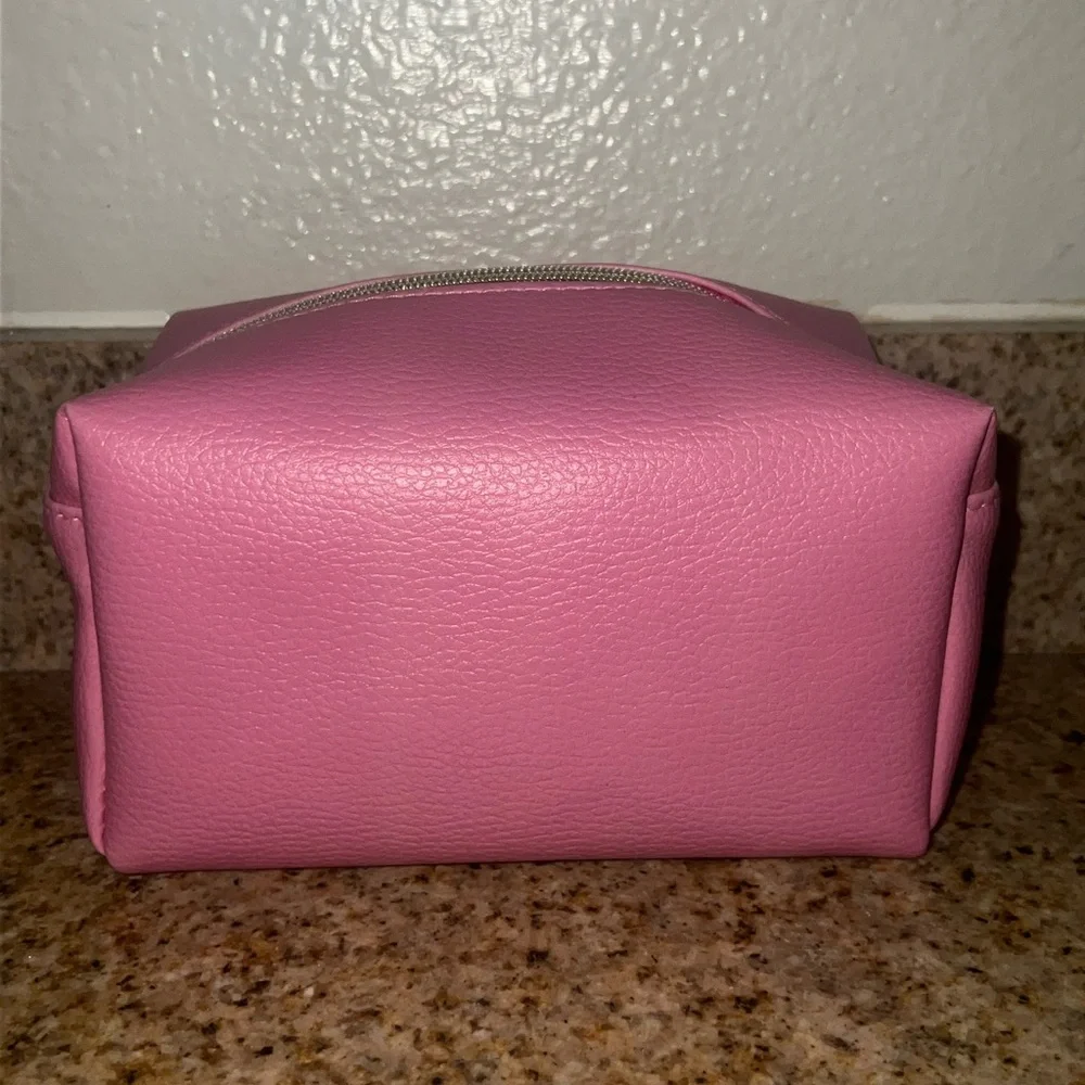 Charming Charlie Christmas Pink Snowman Cosmetic Bag‎